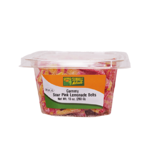 4116-Gummy Sour Pink lemonade Belts12/10oz