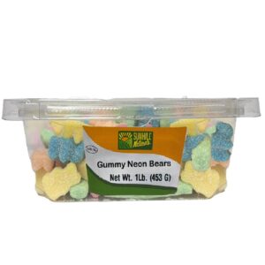 4205-Gummy Neon Bears 12/1Lb