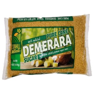 1689-Sunhill Naturals Pure Cane Demerara Sugar 6/4 LBS