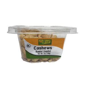 3110-CASHEWS ROASTED & UNSALTED 12/7OZ