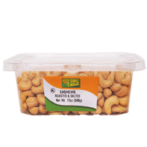 3209-CASHEWS ROASTED & SALTED 12/12oz