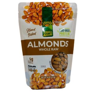 7611-Whole Raw Almonds 8/16oz.