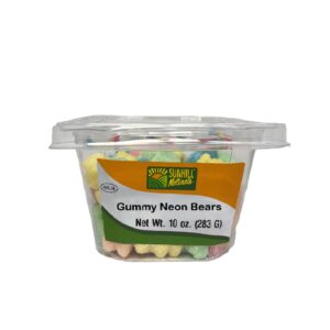 4105-Gummy Neon Bears 12/10 oz.