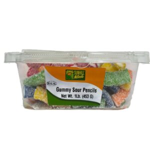 4213-Gummy Sweet and Sour Cubes 1Lb