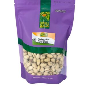 7617-Sunhill Naturals Pistachios Roasted & Salted 8/16oz. Stand-Up Bag